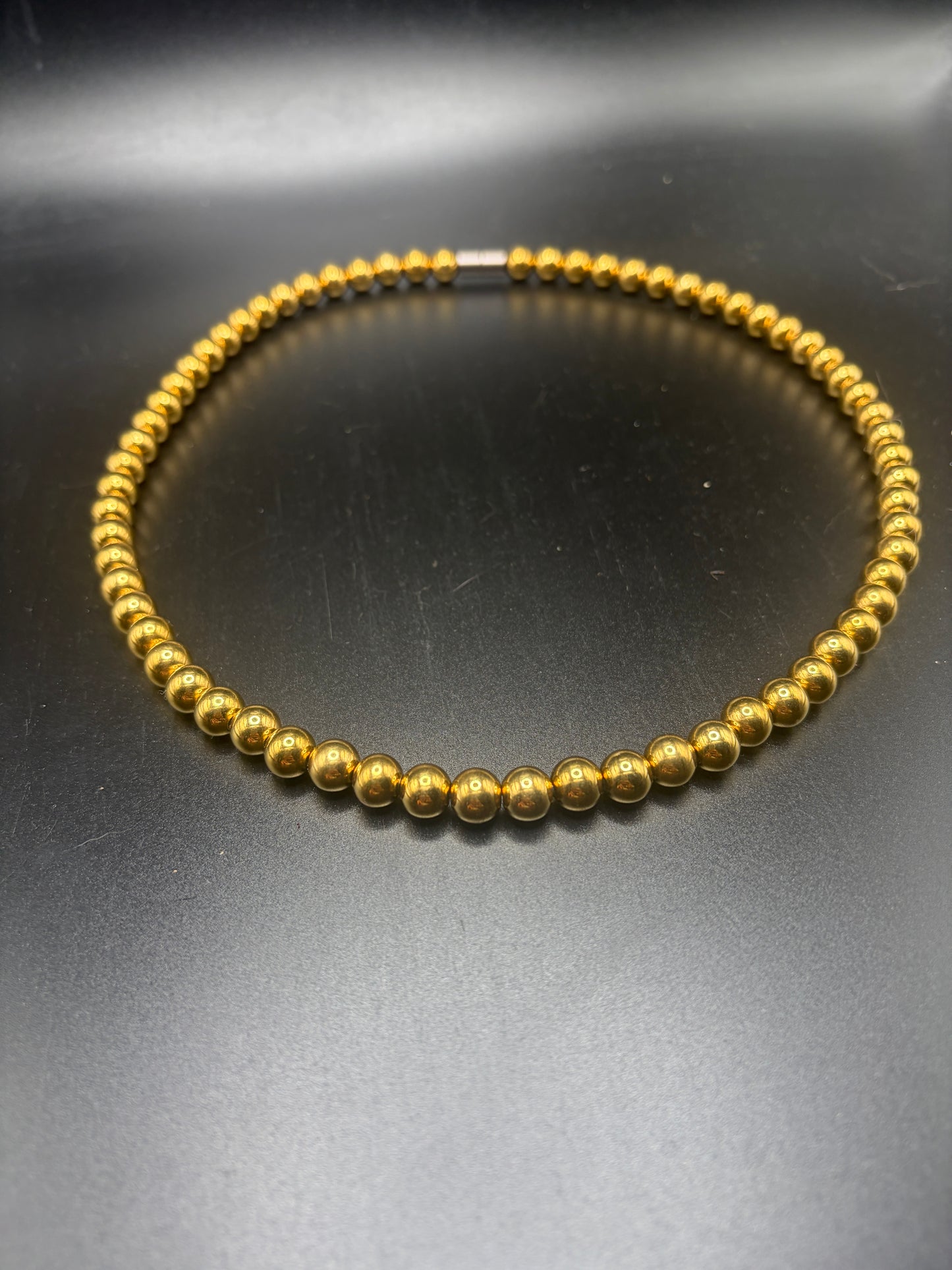 8mm Stainless Steel Gold Necklace