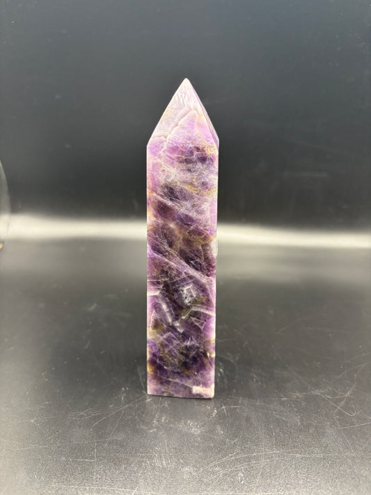 Amethyst Crystal Tower 380g (6 Inch) – Natural Healing Crystal for Peace, Meditation, Spiritual Growth & Home Decor
