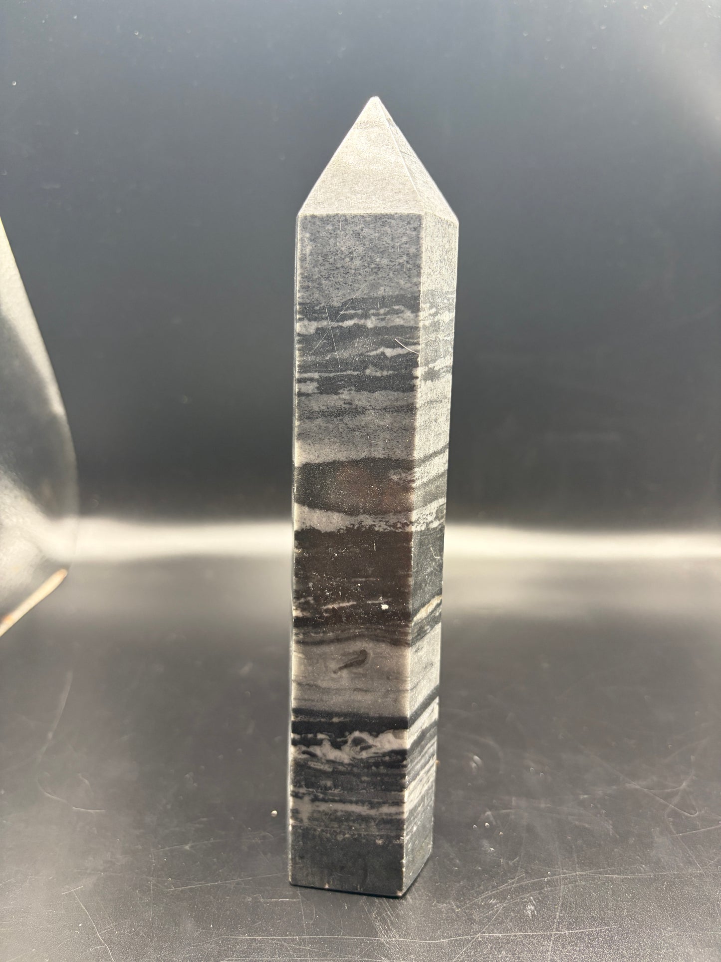 Picasso Jasper Crystal Tower 680g (8 Inch) – Natural Healing Crystal for Creativity, Grounding, Meditation & Home Decor