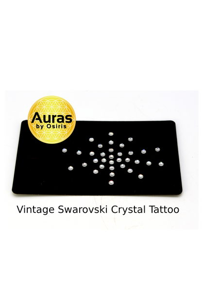 Shine with Vintage Elegance: Swarovski Sunburst Design (34 Crystals) 🌟✨