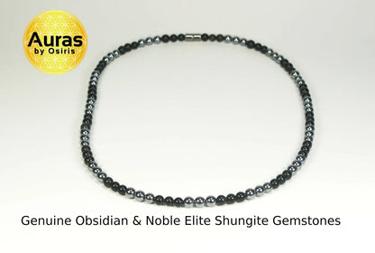Hematite and Obsidian Necklace - The Ultimate Grounding and Protective Talisman
