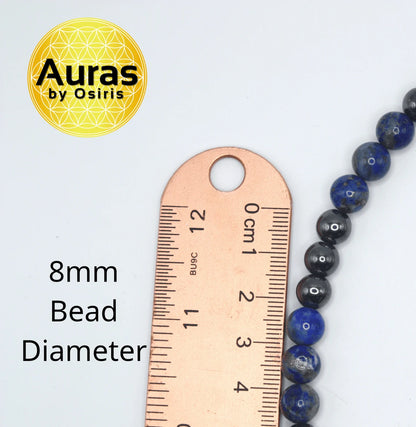 Lapis Lazuli and Hematite Necklace - Gemstone Jewelry for Men/Women - Wisdom and Protection United