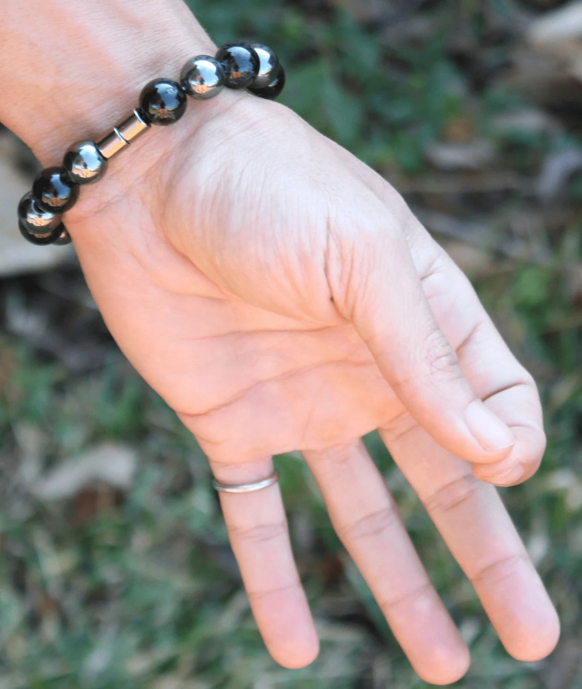 Hematite and Black Tourmaline Bracelet - The Ultimate Protection Duo