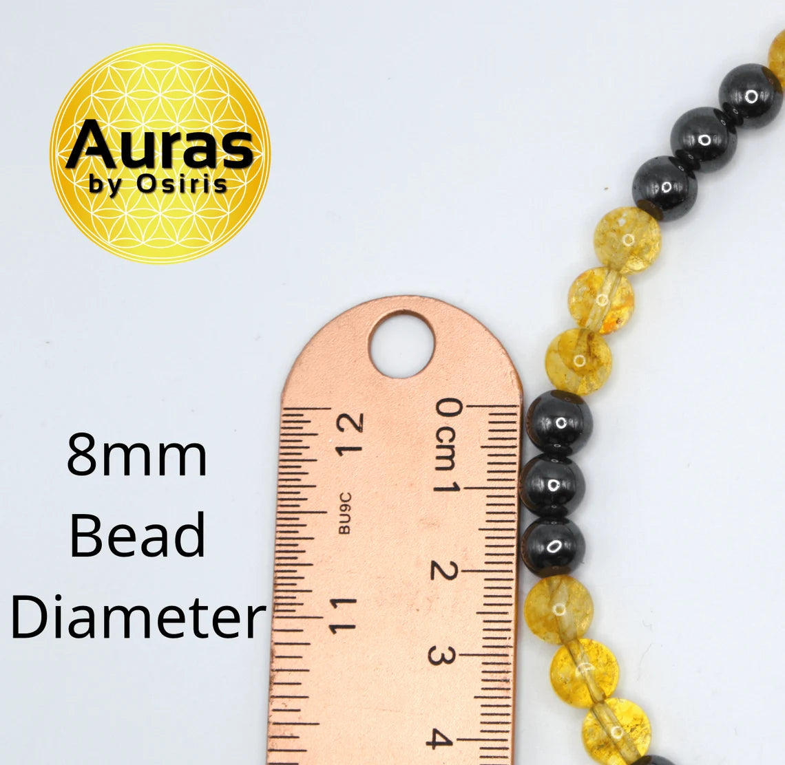 Citrine and Hematite Necklace - A Beacon of Joy and Grounding
