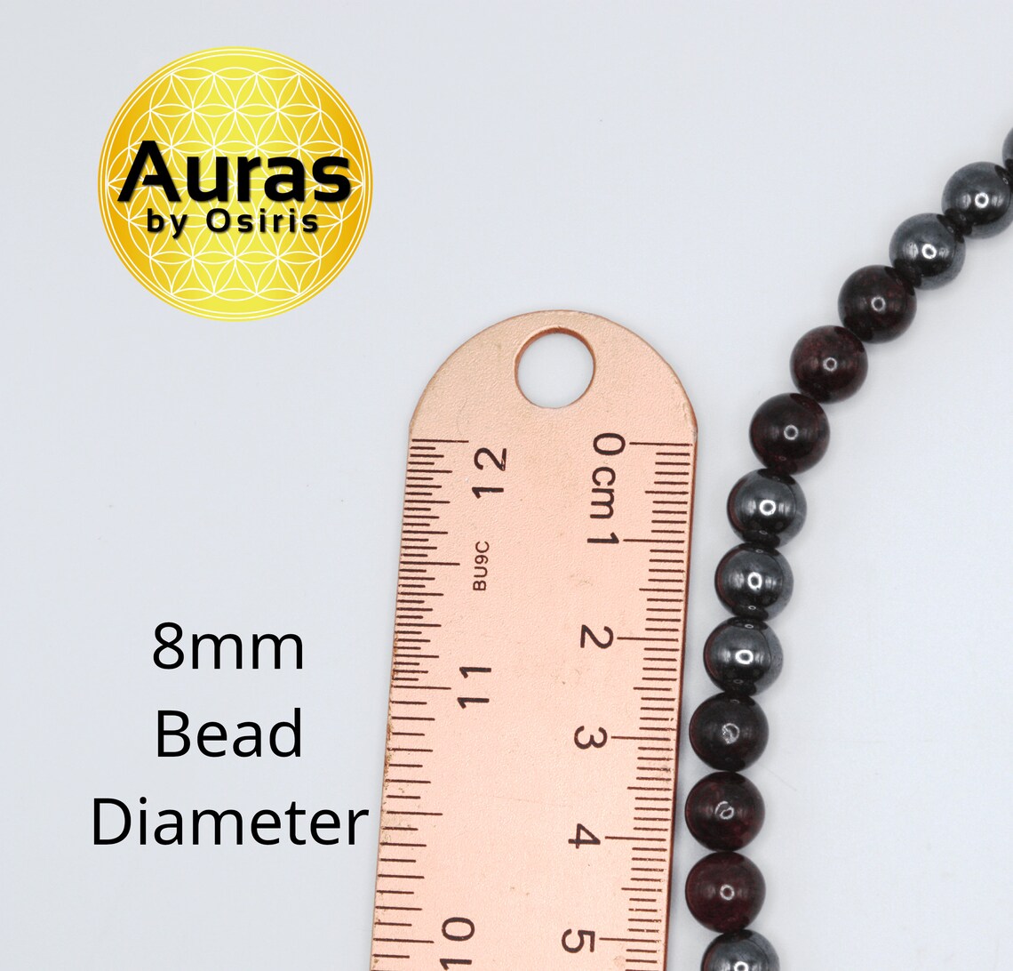 Garnet and Hematite Necklace - A Fusion of Passion and Protection