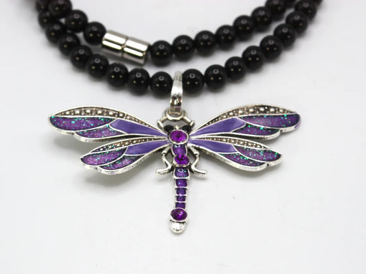 Dragonfly Necklace - Mosquito Repellant Jewelry
