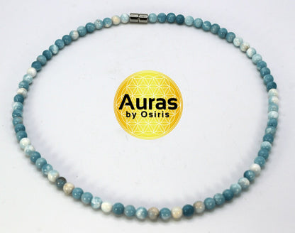 Genuine Larimar Necklace - The Essence of Sea and Sky