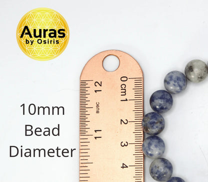 Sodalite Bracelet - The Beacon of Insight and Harmony Gemstone Jewelry for Men/Women Blue Crystal Beads