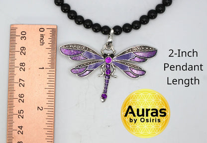 Dragonfly Necklace - Mosquito Repellant Jewelry