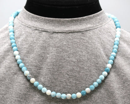 Genuine Larimar Necklace - The Essence of Sea and Sky