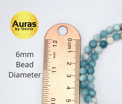 Genuine Larimar Necklace - The Essence of Sea and Sky