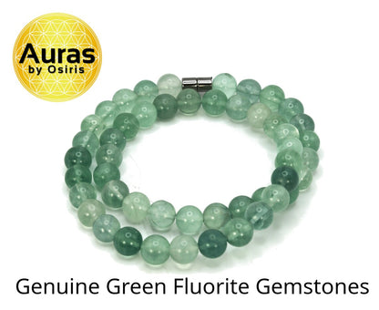 Verdant Clarity: Green Fluorite Necklace - Beacon of Growth and Renewal