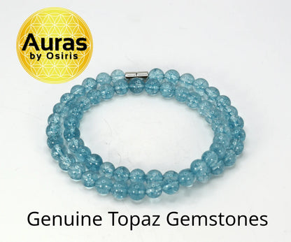 Luminous Grace Topaz Necklace – Handmade Gemstone Jewelry for Clarity, Abundance & Success