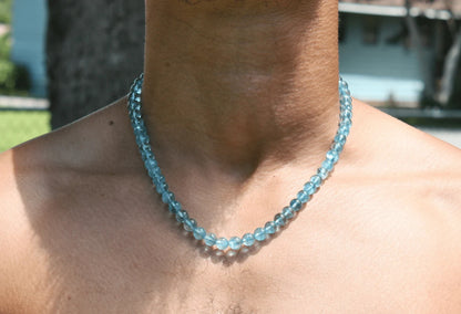 Luminous Grace Topaz Necklace – Handmade Gemstone Jewelry for Clarity, Abundance & Success