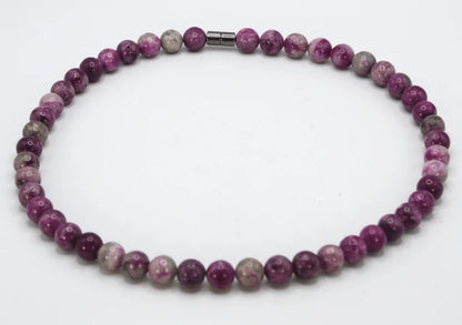 Auras by Osiris – Genuine Sugilite Necklace (10mm Beads) – Healing Crystal Jewelry for Love, Protection & Spiritual Growth