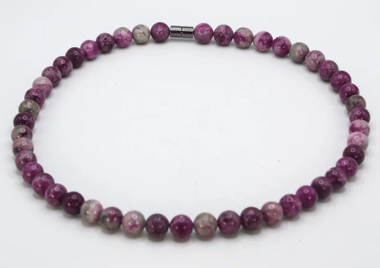 Auras by Osiris – Genuine Sugilite Necklace (10mm Beads) – Healing Crystal Jewelry for Love, Protection & Spiritual Growth