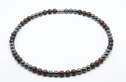 Bronzite and Hematite Necklace - A Shield of Confidence and Grounding
