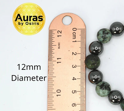 Hematite and African Turquoise Bracelet - A Symbol of Transformation and Healing
