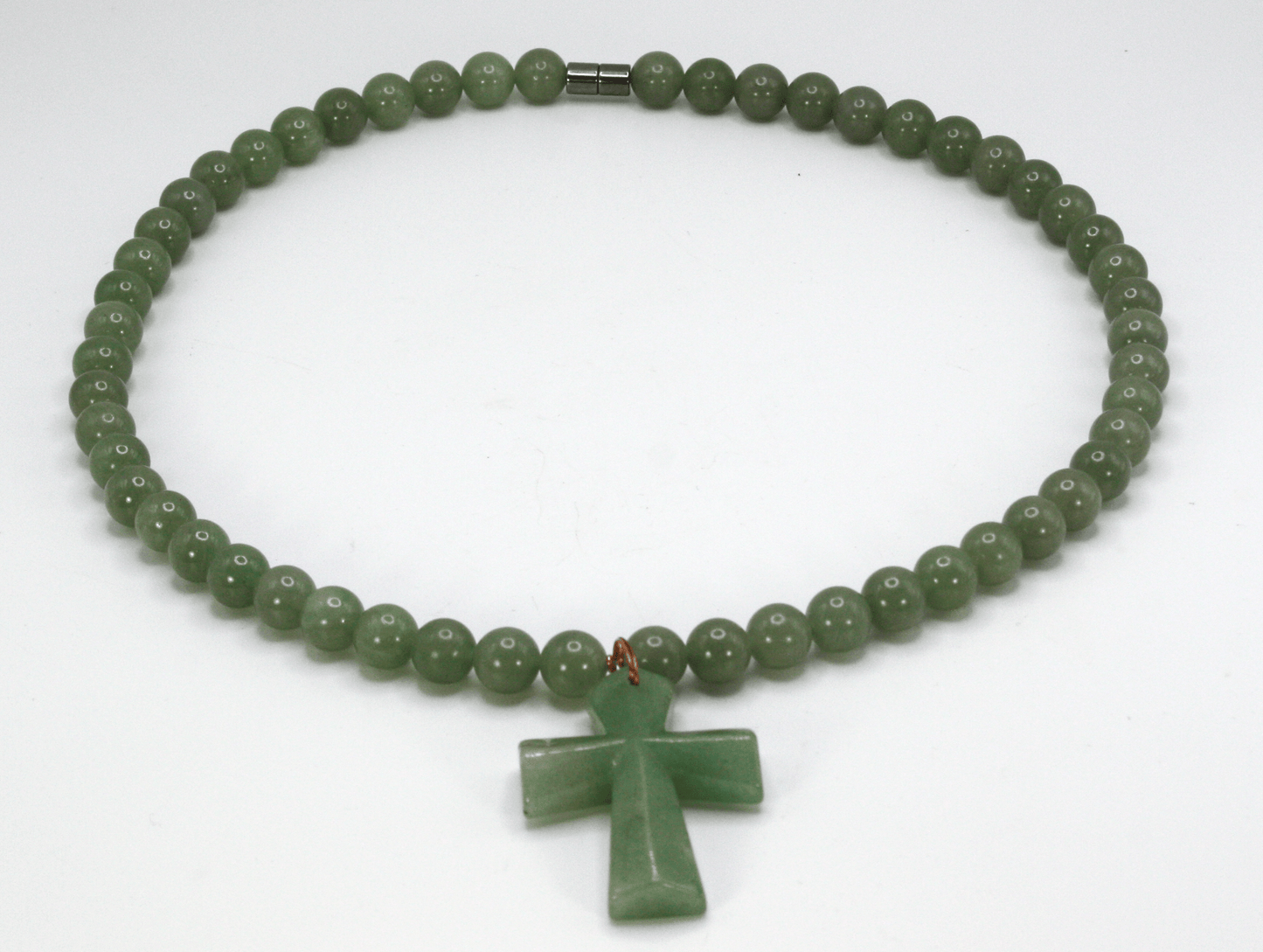 Genuine Aventurine Pendant Necklace - Gift for Men/Woman - Spiritual Accessories - Religious Symbol