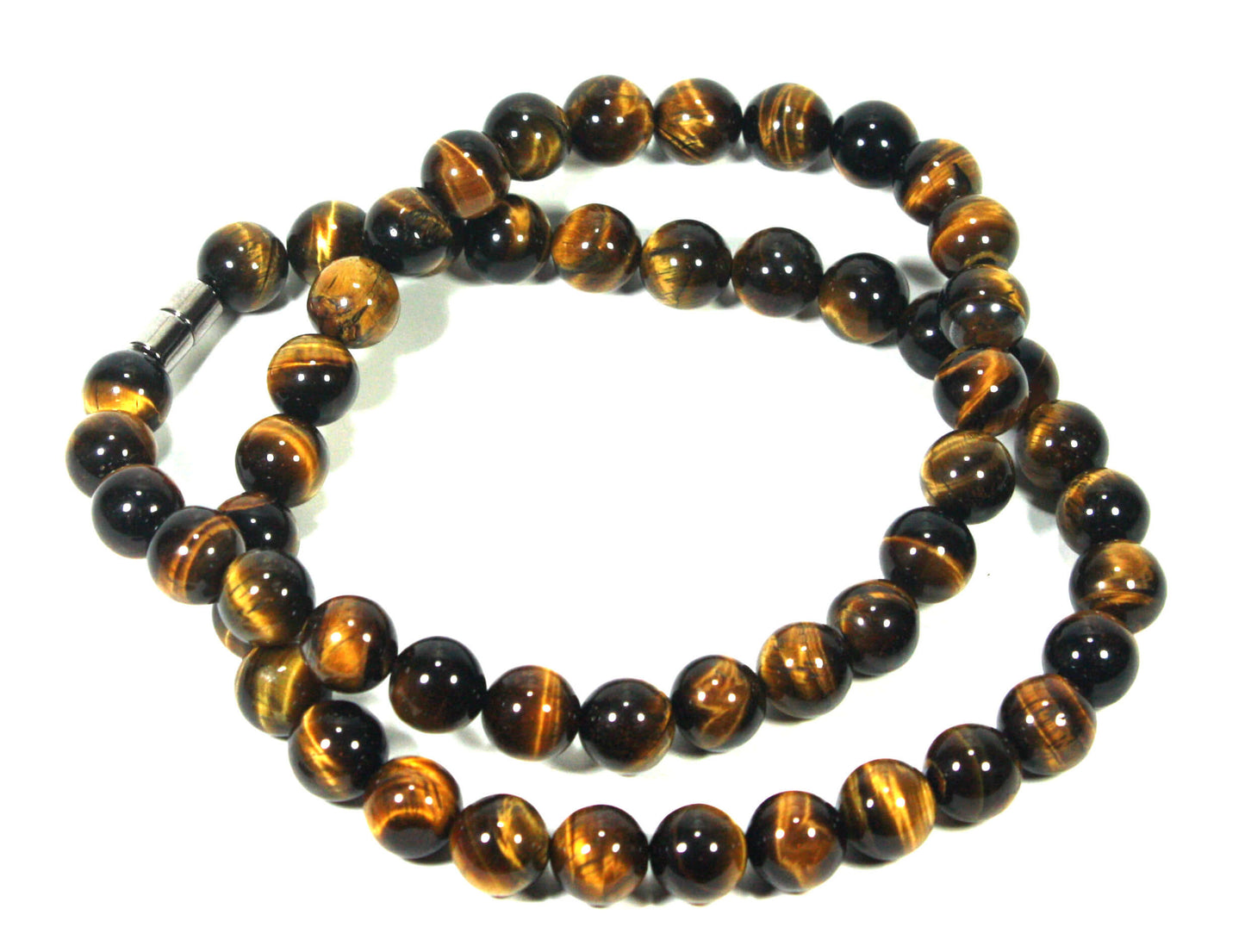 Tiger Eye Necklace (10mm Medium Beads)