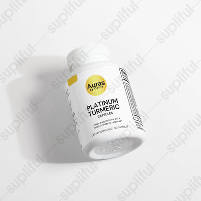 Auras by Osiris Platinum Turmeric Blend 🌿💊 | Joint Support, Mobility & Wellness w/ Glucosamine, Boswellia, Chondroitin & BioPerine® (60 Caps)