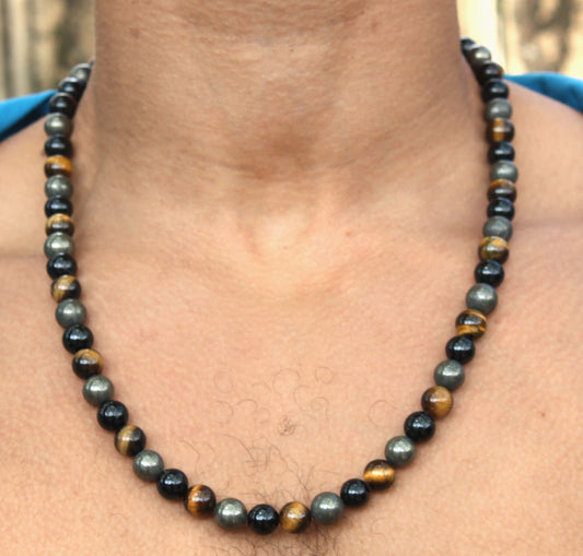 24 inch Triple Protection Necklace 10mm