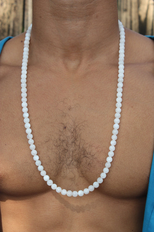 30 inch Moonstone Necklace 8mm Beads