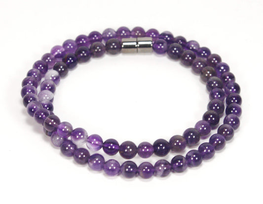 Amethyst Necklace (6mm Small Beads)