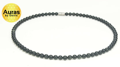 Auras by Osiris Black Obsidian Crystal Necklace | 6mm Protection Stone