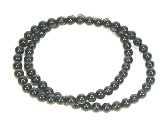Black Tourmaline Necklace (6mm Small Beads)