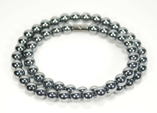 Noble Elite Shungite Necklace (8mm Medium Beads)