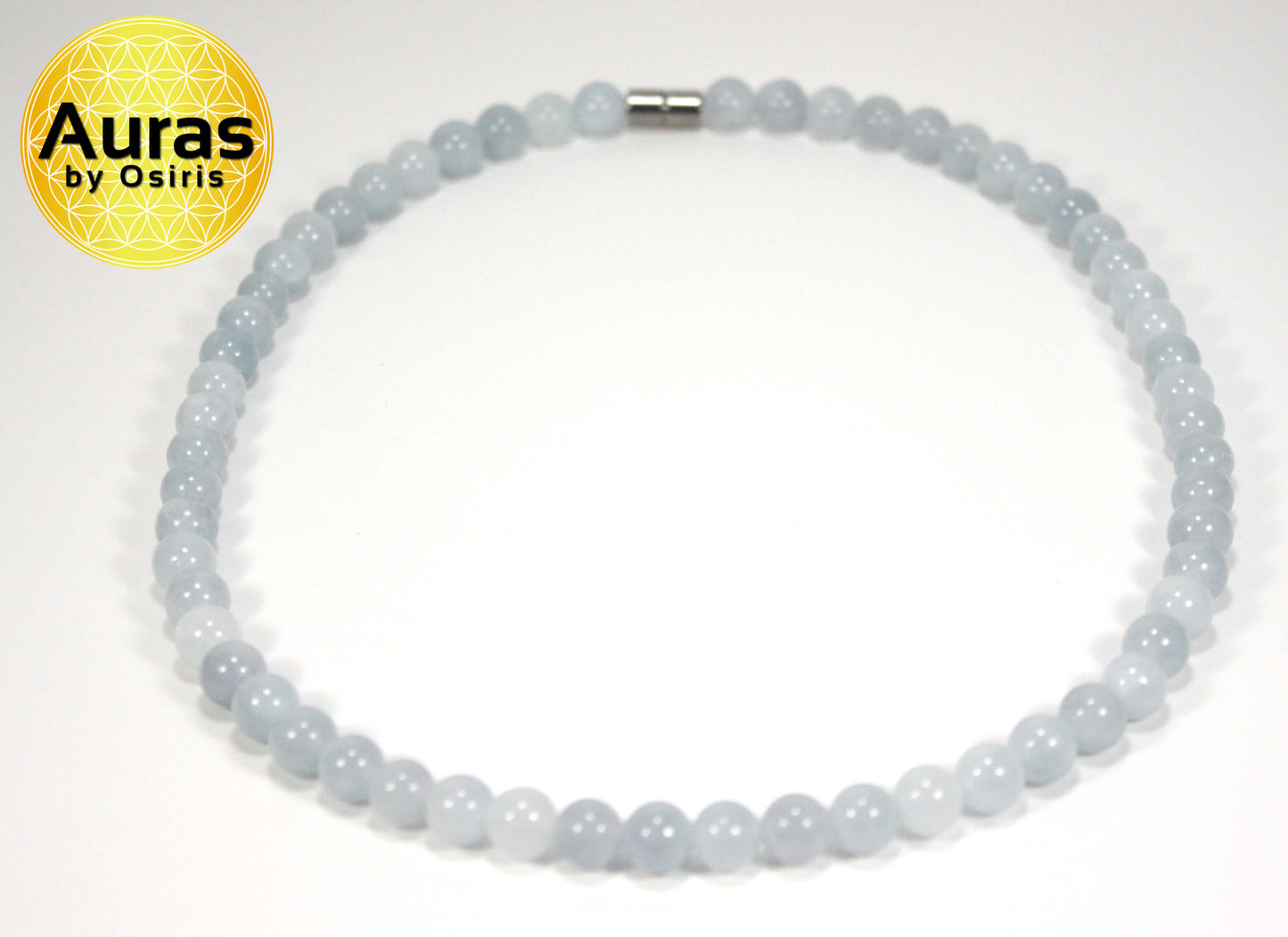 Aquamarine Necklace (8mm Medium Beads)