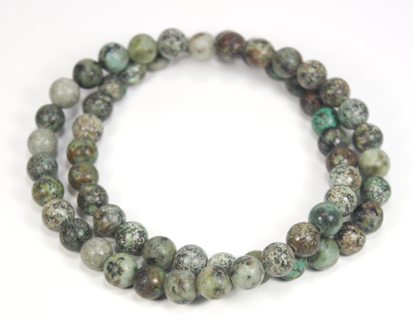 African Turquoise Necklace (8mm Medium Beads)