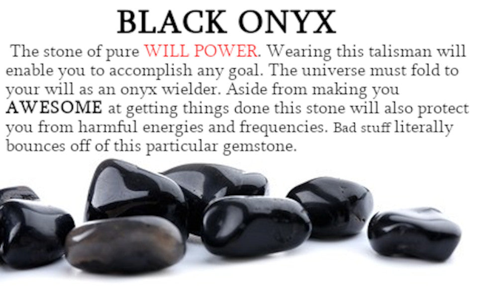 Black Onyx and Jade Aventurine Necklace - Heavy Stone Necklace