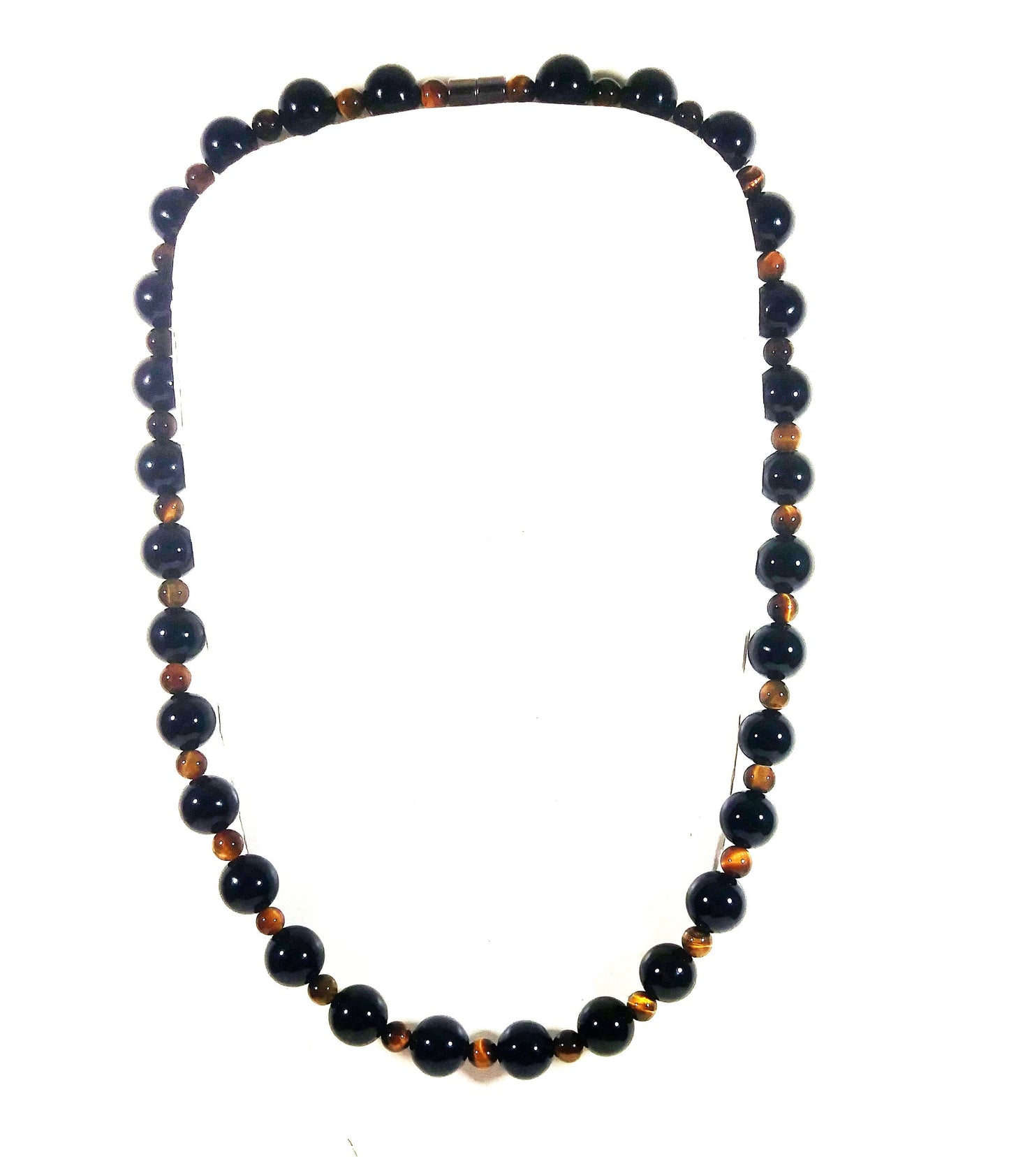 Black Onyx Necklace -  Tiger Eye Necklace For Men - Protection Necklace - Crystal necklace - Gemstone Necklace