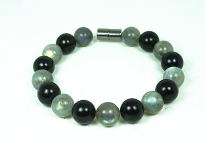 Auras by Osiris Black Tourmaline & Labradorite Bracelet 🌑✨ | Ultimate Protection, Emotional Balance & Psychic Enhancement Jewelry