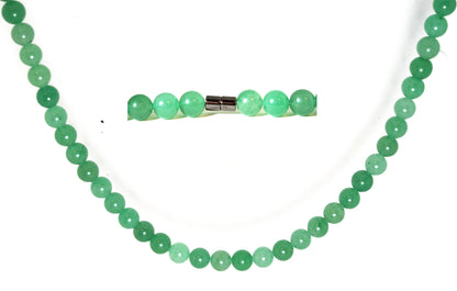 Auras by Osiris Green Aventurine Necklace 🍀 | 10mm Prosperity, Good Fortune & Leadership Stone