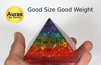 Chakra Crystal Orgone Pyramid Spiritual Crystal Protection EMF Protection Spiritual Decor