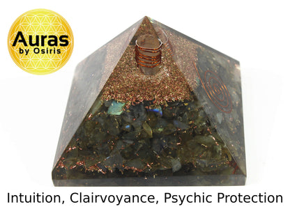 Labradorite Crystal Orgone Pyramid Spiritual Crystal Protection Empath Protection Spiritual Decor
