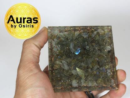 Labradorite Crystal Orgone Pyramid Spiritual Crystal Protection Empath Protection Spiritual Decor