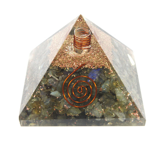 Labradorite Crystal Orgone Pyramid Spiritual Crystal Protection Empath Protection Spiritual Decor