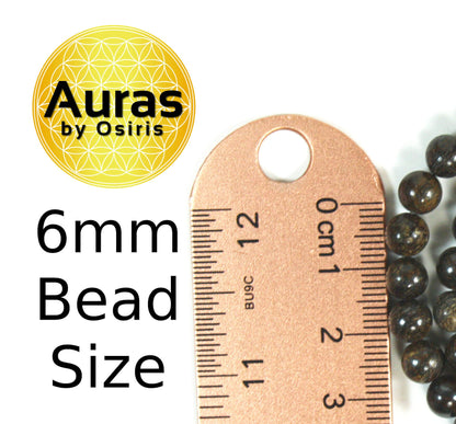 Auras by Osiris Bronzite Necklace 🛡️ | Ultimate Protection, Grounding & Negativity Reversal (8mm)