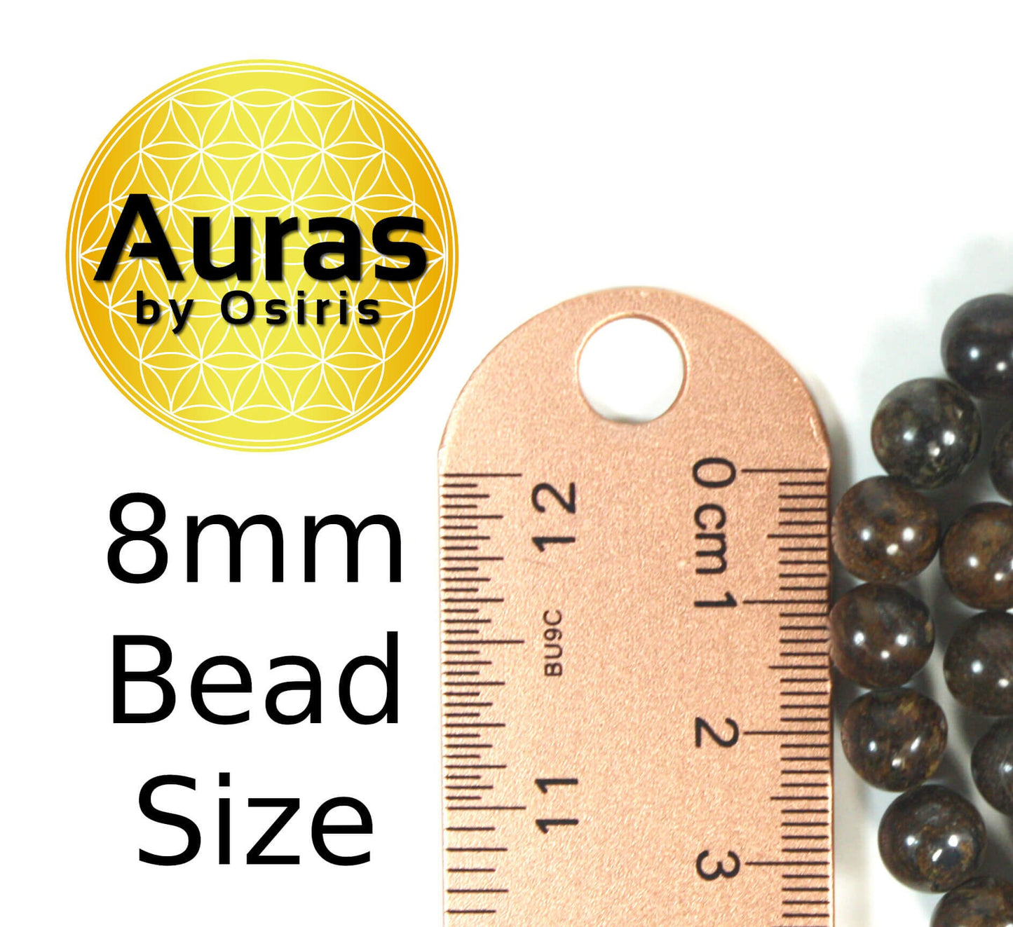 Genuine Bronzite Crystal Necklace for Men/Women 6/8/10mm Bead Size Protection Necklace Handmade in USA