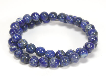 Lapis Lazuli Necklace 6mm / 8mm / 10mm Beads – Clarity & Spiritual Insight Jewelry for Men & Women