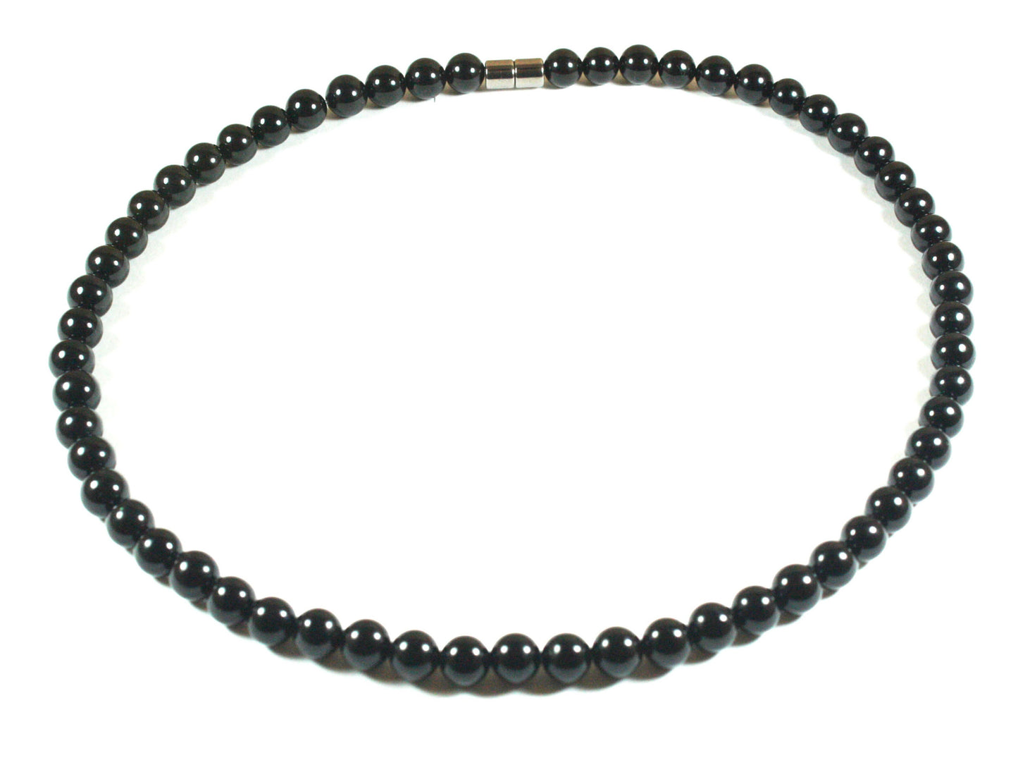 8mm Black Onyx Necklace - EMF Protection Jewelry - Empath Protection - Necklaces for Women/Men - Protection Stones with Magnetic clasp