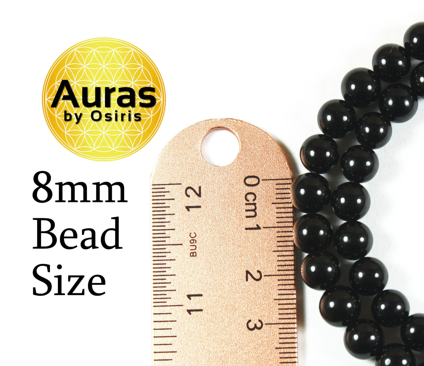 8mm Black Onyx Necklace - EMF Protection Jewelry - Empath Protection - Necklaces for Women/Men - Protection Stones with Magnetic clasp