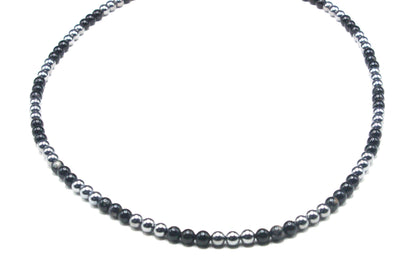 Black Tourmaline & Elite Shungite Necklace – EMF & Empath Protection Jewelry | Handmade in USA