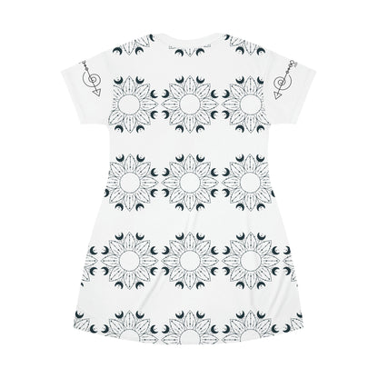 All Over Print T-Shirt Dress