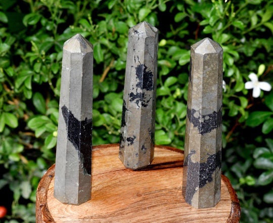 Pyrite Obelisk Tower Point - Crystal Point, Healing Crystal Tower Point