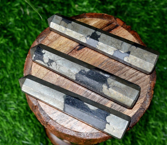 Pyrite Obelisk Tower Point - Crystal Point, Healing Crystal Tower Point